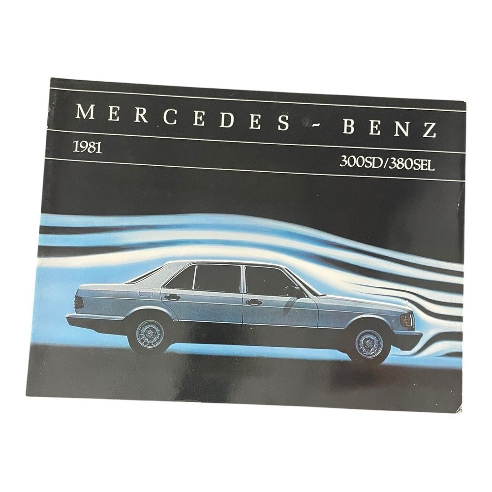 1981 Mercedes Benz‎ S-class W126 US Brochure 380SEL 300SD 1st Year Sales Catalog